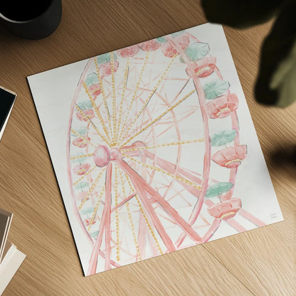 World Tour VII by Dina June. Shown as a detailed flat fine art print, highlighting archival giclee quality. Available as an archival giclee rolled canvas, fine art paper, or poster print. SKU 69409a.