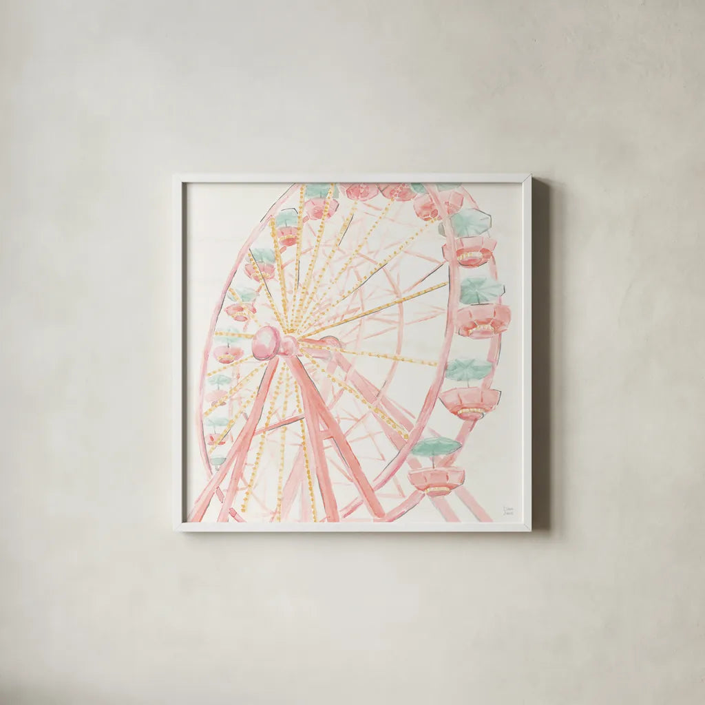 World Tour VII by Dina June. Shown in a crisp white glass frame for a clean and minimalist style. Available as an archival giclee rolled canvas, fine art paper, or poster print. SKU 69409a.