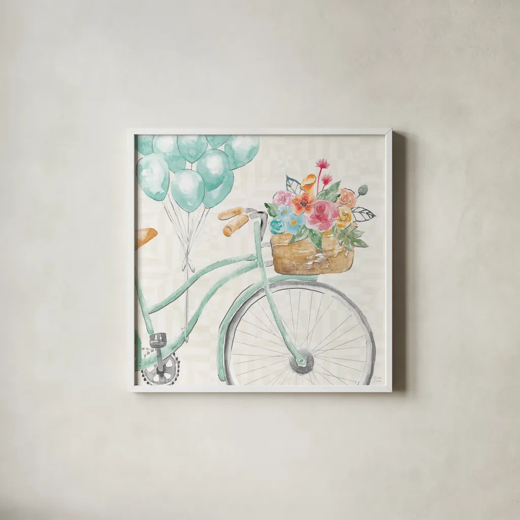 World Tour VIII by Dina June. Shown in a crisp white glass frame for a clean and minimalist style. Available as an archival giclee rolled canvas, fine art paper, or poster print. SKU 69410a.