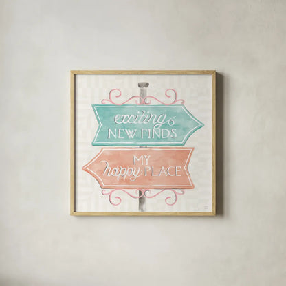 World Tour X by Dina June. Shown in a natural wood glass frame for a timeless modern aesthetic. Available as an archival giclee rolled canvas, fine art paper, or poster print. SKU 69412a.