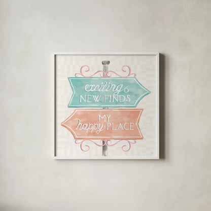 World Tour X by Dina June. Shown in a crisp white glass frame for a clean and minimalist style. Available as an archival giclee rolled canvas, fine art paper, or poster print. SKU 69412a.