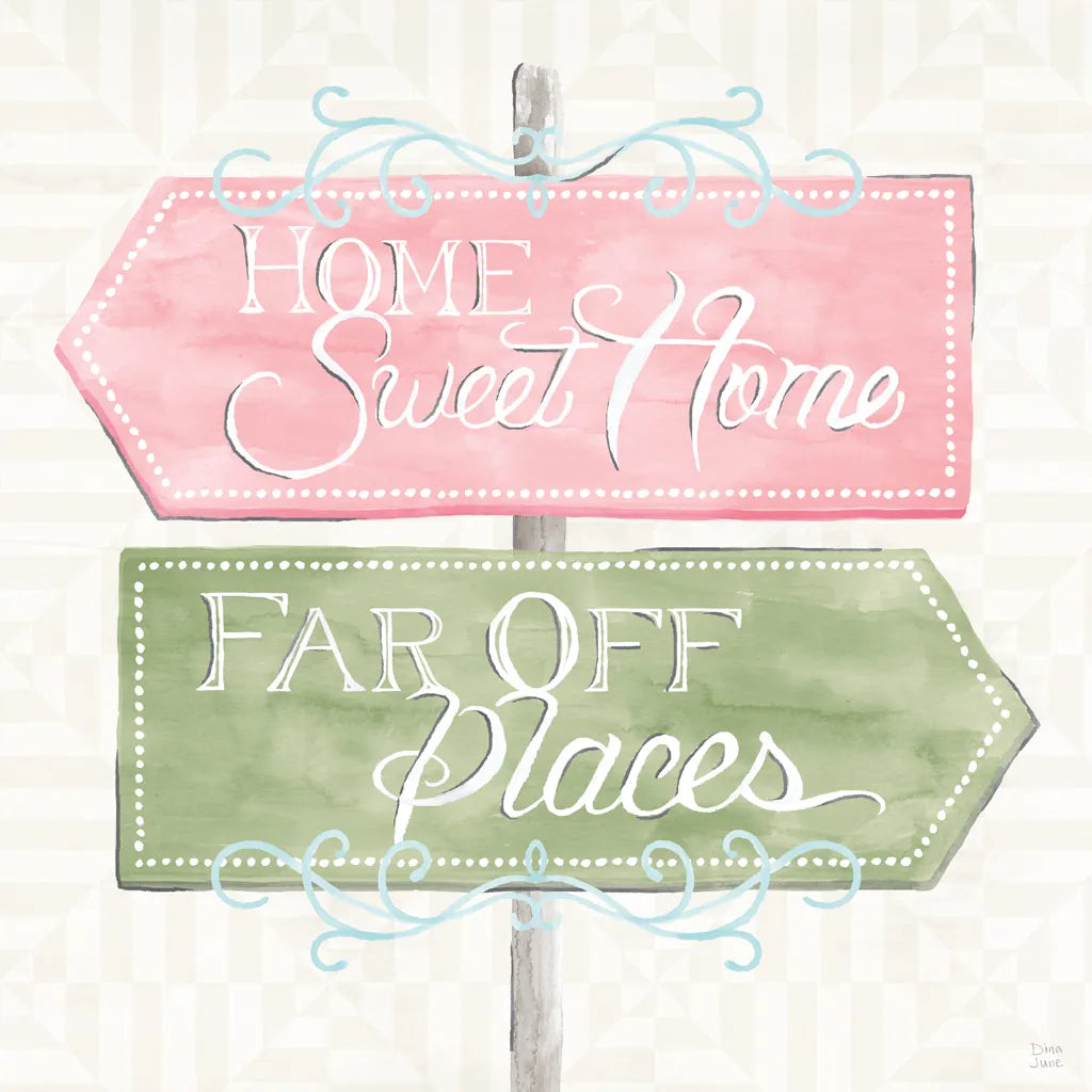 World Tour XI by Dina June. SKU 69413a. Archival Giclee Fine art print for wall decor.