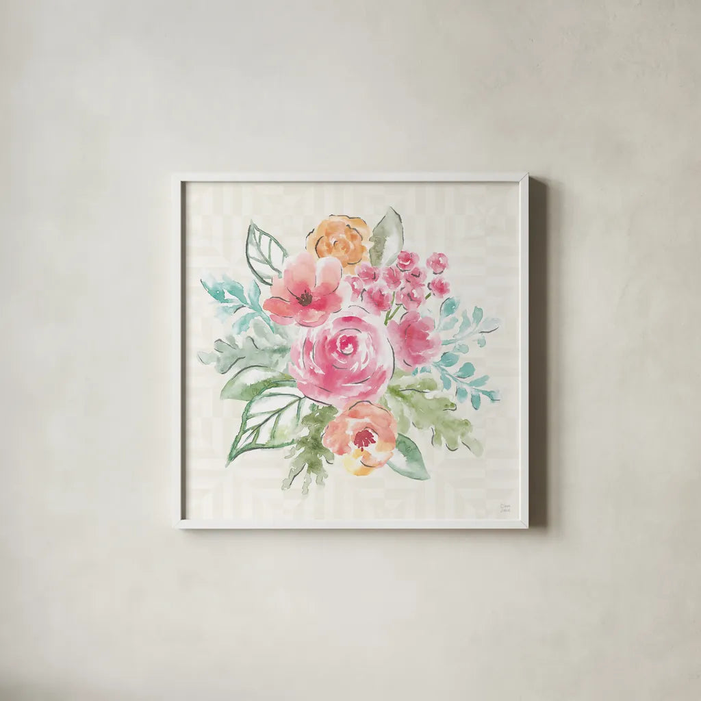 World Tour XIII by Dina June. Shown in a crisp white glass frame for a clean and minimalist style. Available as an archival giclee rolled canvas, fine art paper, or poster print. SKU 69415a.