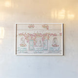World Tour XV White by Dina June. shown as a paper print in a white frame. Available as a archival giclee rolled canvas, fine art paper, or poster print. SKU 70487i.