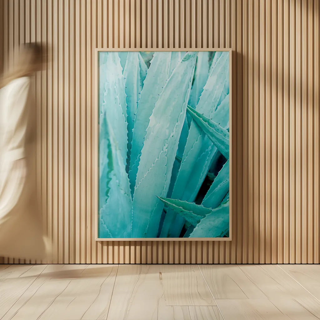 Abstract Agava I Color by Elizabeth Urquhart. shown as over sized large wall art. Available as an archival giclee rolled canvas, fine art paper, or poster print. SKU 33233h.