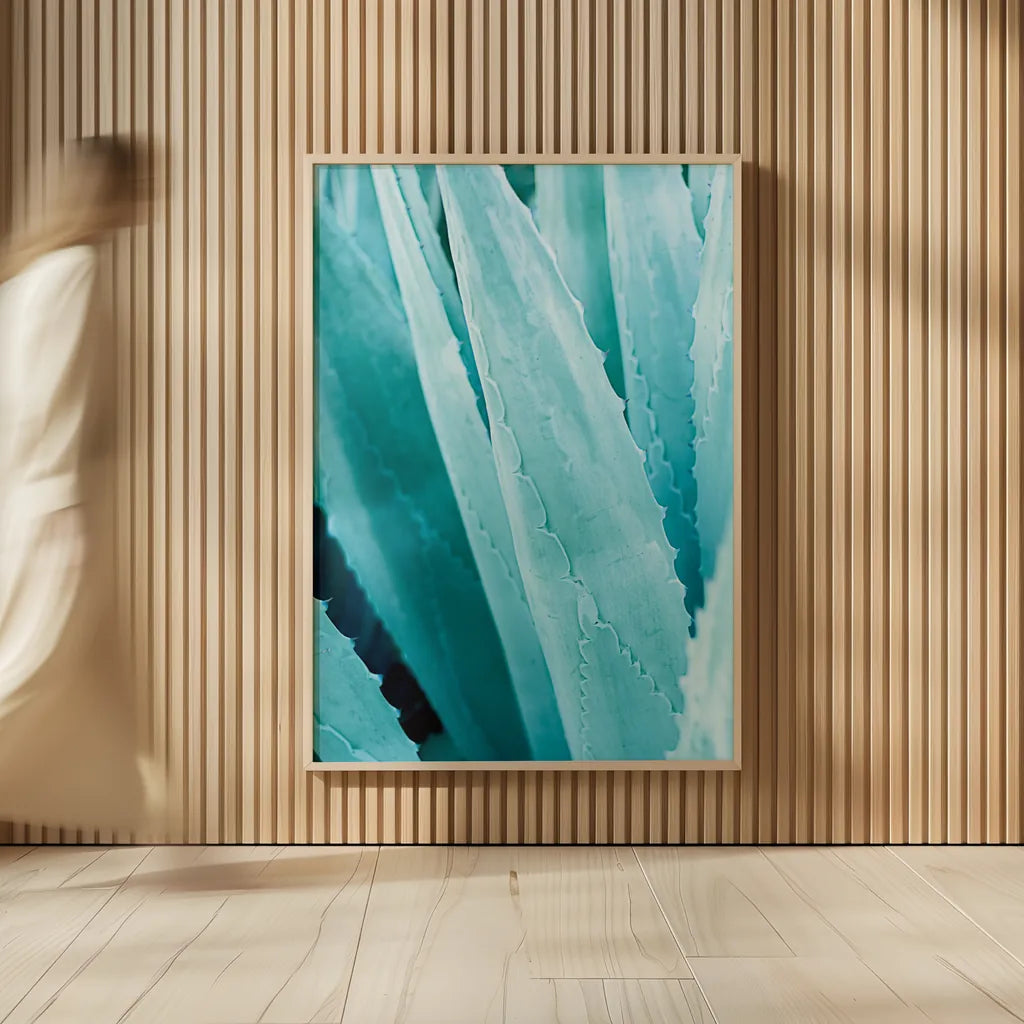 Abstract Agava IV Color by Elizabeth Urquhart. shown as over sized large wall art. Available as an archival giclee rolled canvas, fine art paper, or poster print. SKU 33236h.