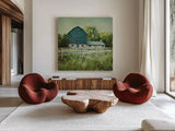 Blissful Country III Crop by Elizabeth Urquhart. Shown as extra-large giant wall art in a modern living room. Available as an archival giclee rolled canvas, fine art paper, or poster print. SKU 23776a.