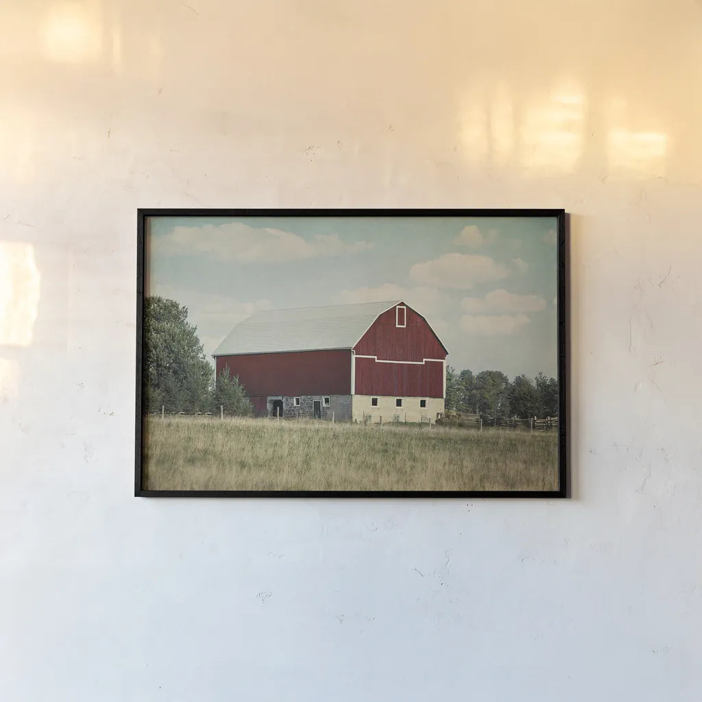 Blissful Country VI by Elizabeth Urquhart. shown as a paper print in a black flame. Available as a archival giclee rolled canvas, fine art paper, or poster print. SKU 23779i.