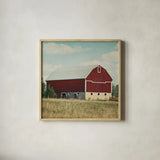 Blissful Country VI Crop by Elizabeth Urquhart. Shown in a natural wood glass frame for a timeless modern aesthetic. Available as an archival giclee rolled canvas, fine art paper, or poster print. SKU 23779a.