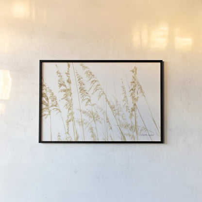 Blowing in the Wind II by Elizabeth Urquhart. shown as a paper print in a black flame. Available as a archival giclee rolled canvas, fine art paper, or poster print. SKU 74445i.