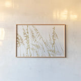 Blowing in the Wind II by Elizabeth Urquhart. shown as a paper print in a natural frame. Available as a archival giclee rolled canvas, fine art paper, or poster print. SKU 74445i.