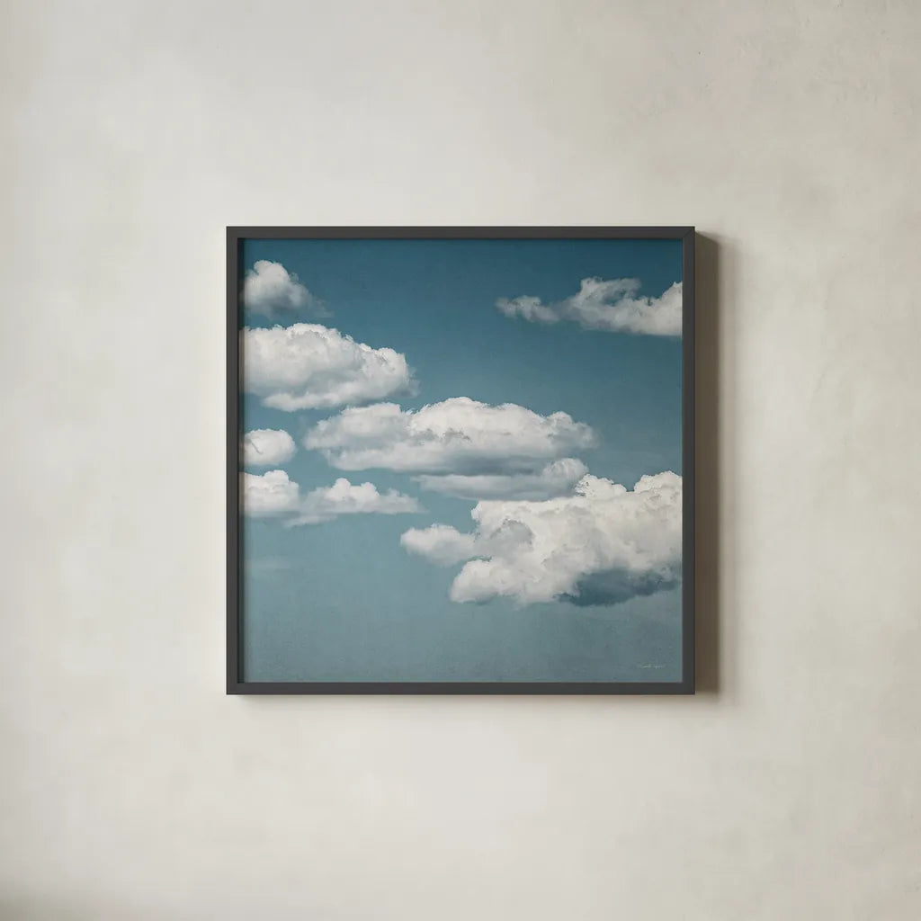 Calm Days III Crop by Elizabeth Urquhart. Shown in a sleek black glass frame for a contemporary gallery look. Available as an archival giclee rolled canvas, fine art paper, or poster print. SKU 23797a.