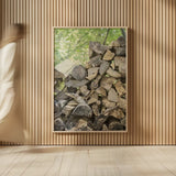 Chopped I by Elizabeth Urquhart. shown as over sized large wall art. Available as an archival giclee rolled canvas, fine art paper, or poster print. SKU 30335h.