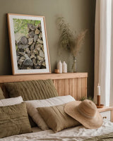Chopped I by Elizabeth Urquhart. shown as a paper print in a natural frame. Available as a archival giclee rolled canvas, fine art paper, or poster print. SKU 30335h.