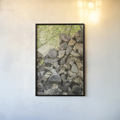 Chopped I by Elizabeth Urquhart. shown as a paper print in a black flame. Available as a archival giclee rolled canvas, fine art paper, or poster print. SKU 30335h.