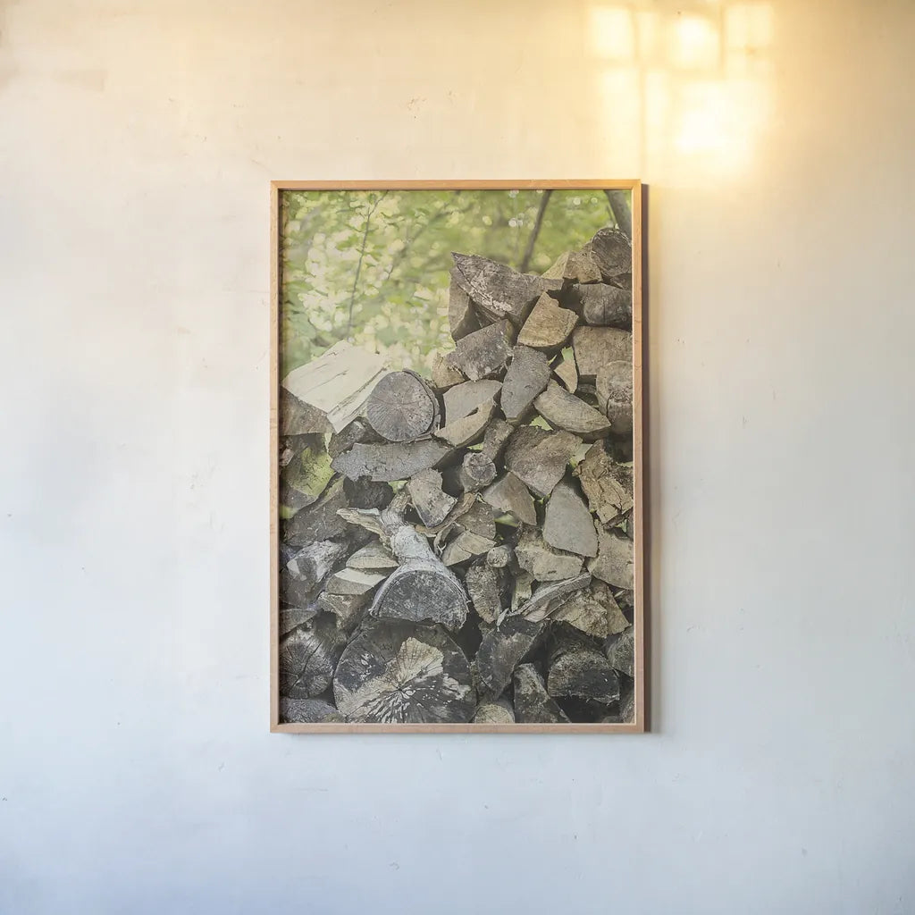 Chopped I by Elizabeth Urquhart. shown as a paper print in a natural frame. Available as a archival giclee rolled canvas, fine art paper, or poster print. SKU 30335h.