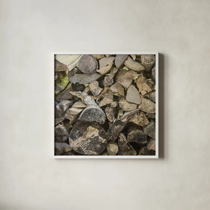 Chopped I Crop by Elizabeth Urquhart. Shown in a crisp white glass frame for a clean and minimalist style. Available as an archival giclee rolled canvas, fine art paper, or poster print. SKU 30335a.