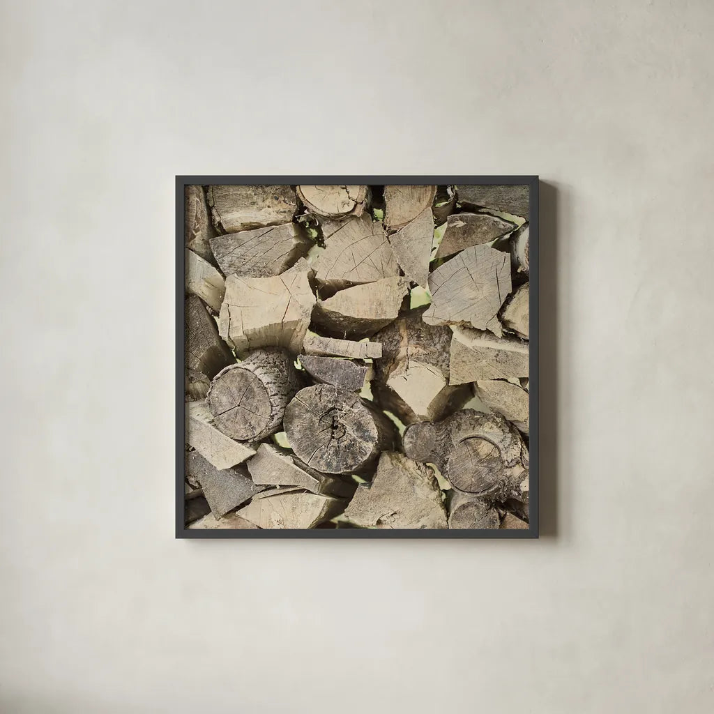 Chopped II Crop by Elizabeth Urquhart. Shown in a sleek black glass frame for a contemporary gallery look. Available as an archival giclee rolled canvas, fine art paper, or poster print. SKU 30336a.