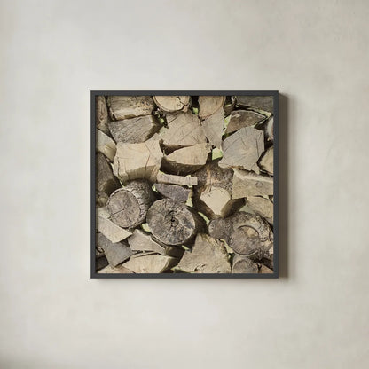 Chopped II Crop by Elizabeth Urquhart. Shown in a sleek black glass frame for a contemporary gallery look. Available as an archival giclee rolled canvas, fine art paper, or poster print. SKU 30336a.