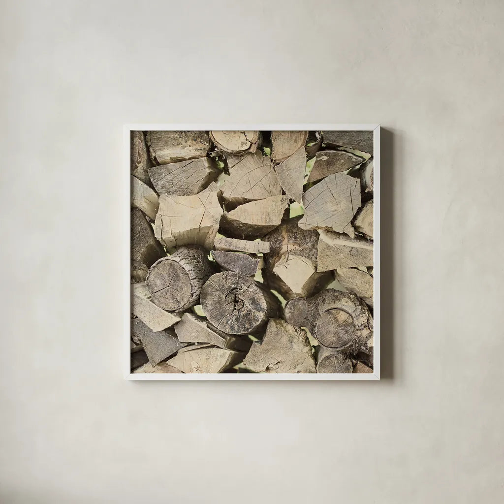 Chopped II Crop by Elizabeth Urquhart. Shown in a crisp white glass frame for a clean and minimalist style. Available as an archival giclee rolled canvas, fine art paper, or poster print. SKU 30336a.