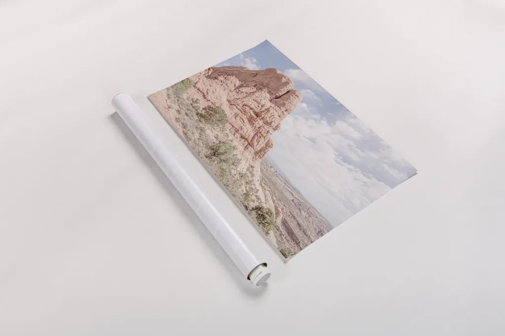 Day Hike I by Elizabeth Urquhart. shown as a rolled paper print. Available as archival giclee rolled canvas, fine art paper, or poster print. SKU 67337i.