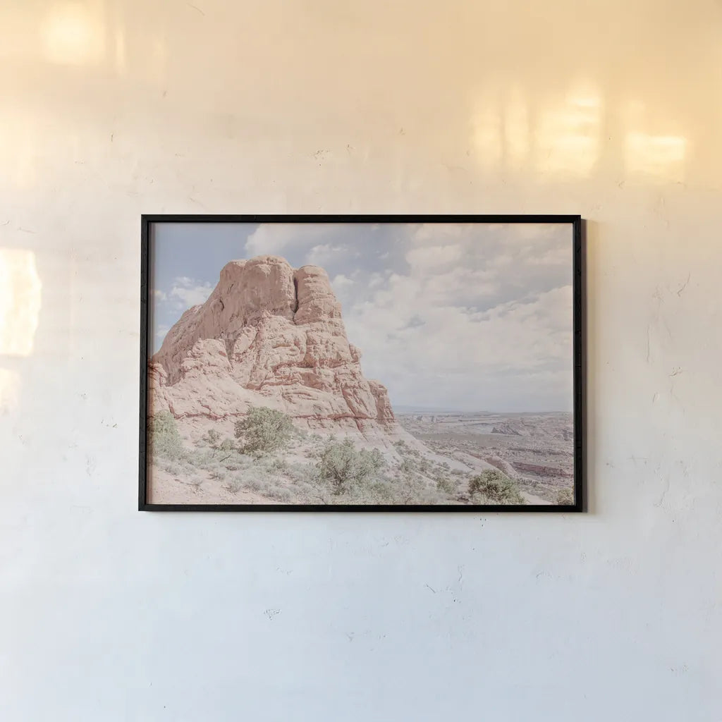 Day Hike I by Elizabeth Urquhart. shown as a paper print in a black flame. Available as a archival giclee rolled canvas, fine art paper, or poster print. SKU 67337i.