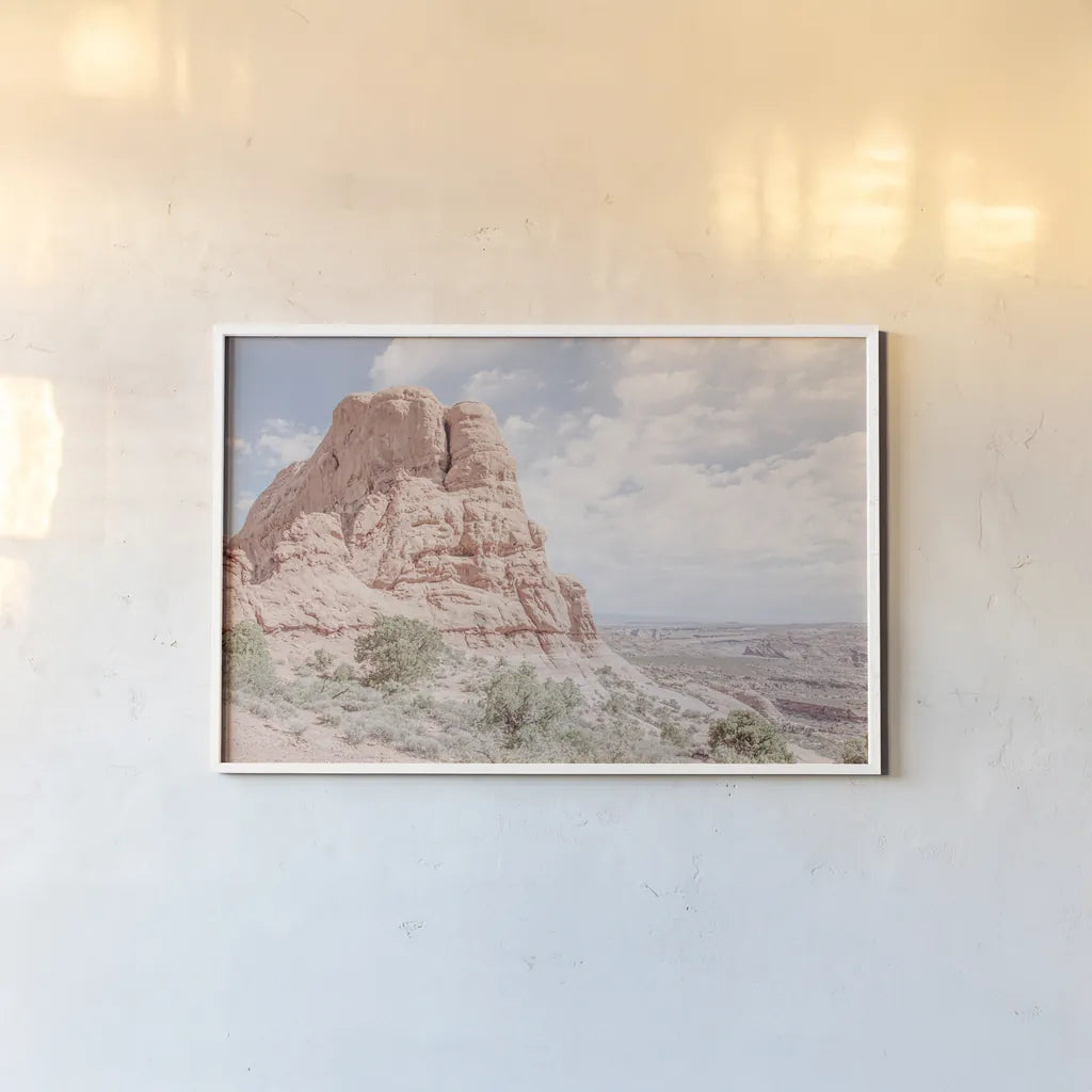 Day Hike I by Elizabeth Urquhart. shown as a paper print in a white frame. Available as a archival giclee rolled canvas, fine art paper, or poster print. SKU 67337i.