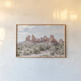 Day Hike III by Elizabeth Urquhart. shown as a paper print in a natural frame. Available as a archival giclee rolled canvas, fine art paper, or poster print. SKU 67339i.