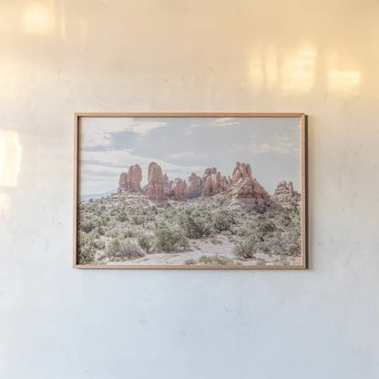 Day Hike III by Elizabeth Urquhart. shown as a paper print in a natural frame. Available as a archival giclee rolled canvas, fine art paper, or poster print. SKU 67339i.