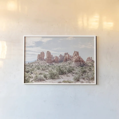 Day Hike III by Elizabeth Urquhart. shown as a paper print in a white frame. Available as a archival giclee rolled canvas, fine art paper, or poster print. SKU 67339i.