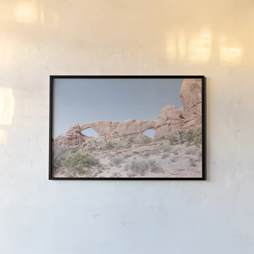 Day Hike IV by Elizabeth Urquhart. shown as a paper print in a black flame. Available as a archival giclee rolled canvas, fine art paper, or poster print. SKU 67340i.