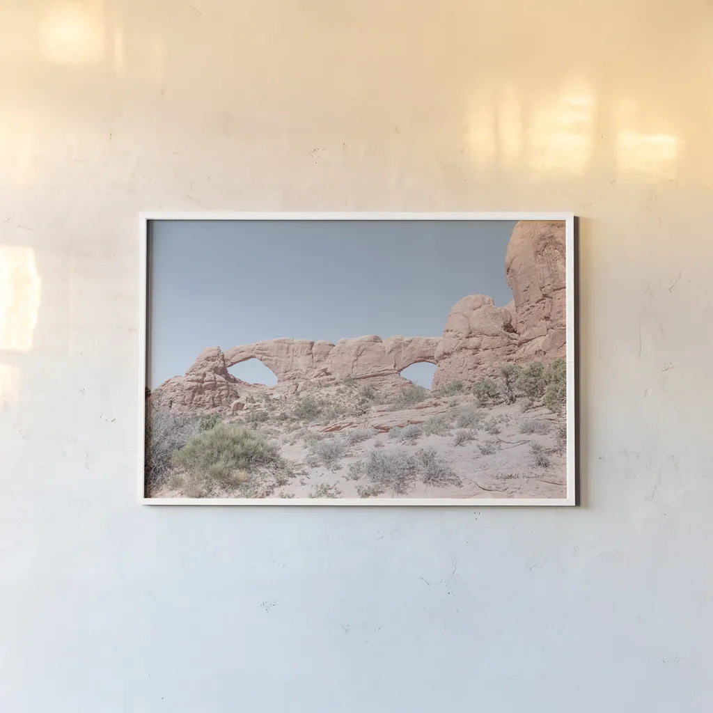Day Hike IV by Elizabeth Urquhart. shown as a paper print in a white frame. Available as a archival giclee rolled canvas, fine art paper, or poster print. SKU 67340i.
