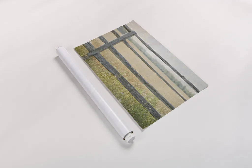 Edge of the Field by Elizabeth Urquhart. shown as a rolled paper print. Available as archival giclee rolled canvas, fine art paper, or poster print. SKU 14740i.