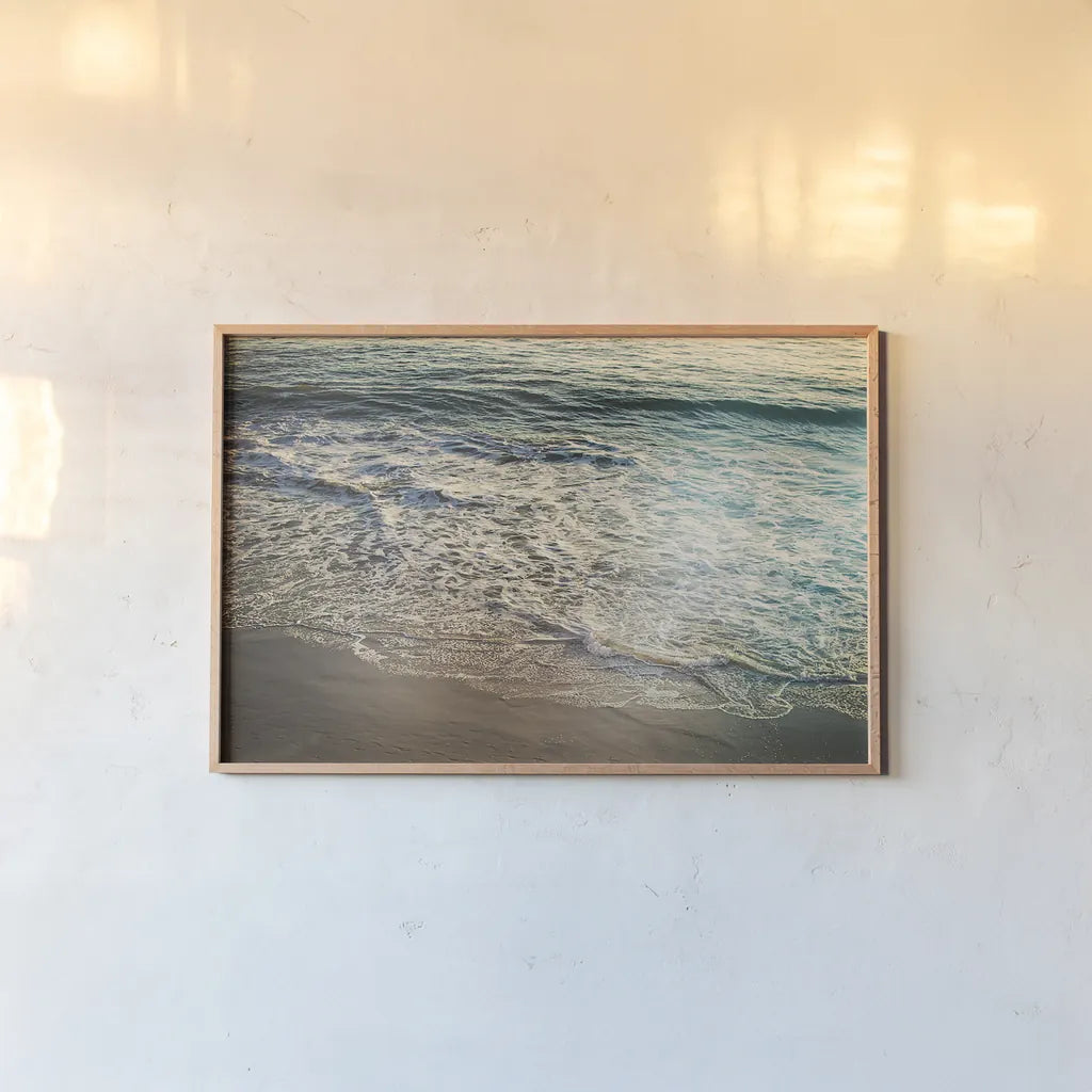 First Light III by Elizabeth Urquhart. shown as a paper print in a natural frame. Available as a archival giclee rolled canvas, fine art paper, or poster print. SKU 25508i.