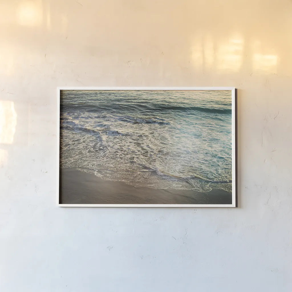 First Light III by Elizabeth Urquhart. shown as a paper print in a white frame. Available as a archival giclee rolled canvas, fine art paper, or poster print. SKU 25508i.