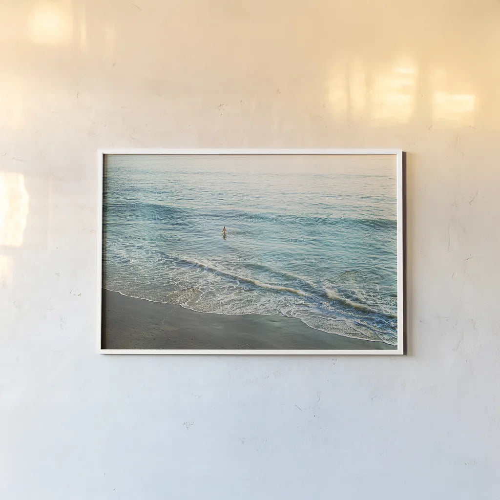 First Light IV by Elizabeth Urquhart. shown as a paper print in a white frame. Available as a archival giclee rolled canvas, fine art paper, or poster print. SKU 25509i.