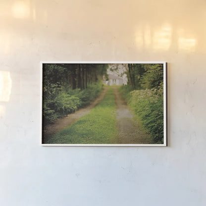 Going Home by Elizabeth Urquhart. shown as a paper print in a white frame. Available as a archival giclee rolled canvas, fine art paper, or poster print. SKU 10474i.