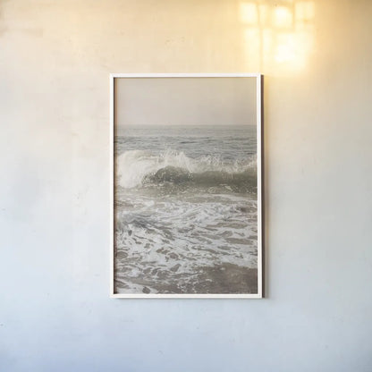 High Tide I by Elizabeth Urquhart. shown as a paper print in a white frame. Available as a archival giclee rolled canvas, fine art paper, or poster print. SKU 70249h.