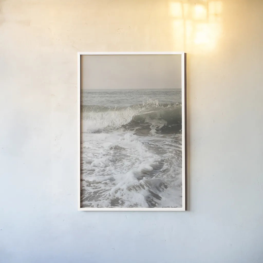 High Tide II by Elizabeth Urquhart. shown as a paper print in a white frame. Available as a archival giclee rolled canvas, fine art paper, or poster print. SKU 70250h.