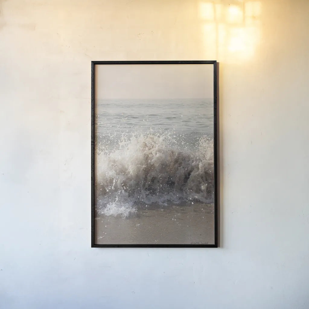 High Tide IV by Elizabeth Urquhart. shown as a paper print in a black flame. Available as a archival giclee rolled canvas, fine art paper, or poster print. SKU 70252h.