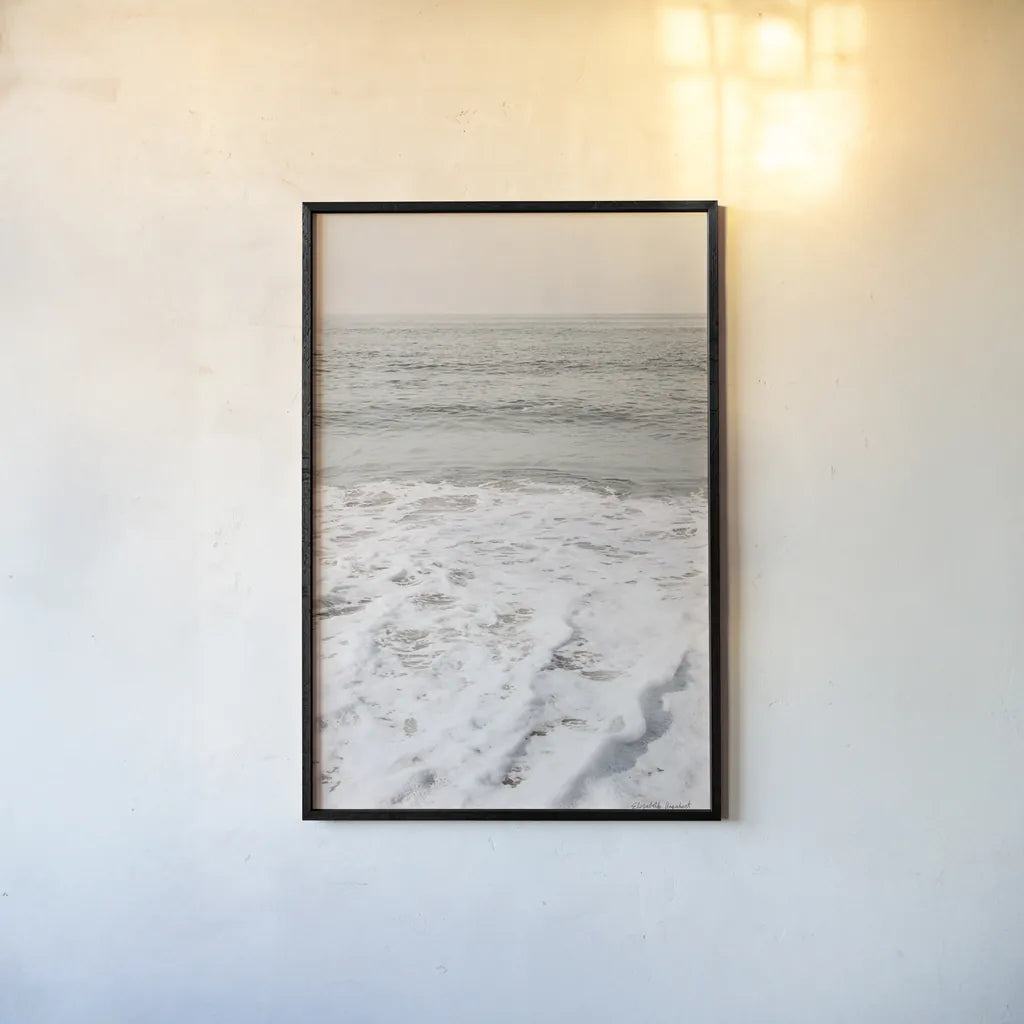 High Tide VI by Elizabeth Urquhart. shown as a paper print in a black flame. Available as a archival giclee rolled canvas, fine art paper, or poster print. SKU 70254h.