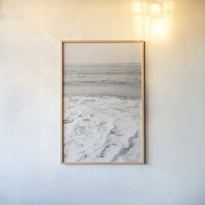 High Tide VI by Elizabeth Urquhart. shown as a paper print in a natural frame. Available as a archival giclee rolled canvas, fine art paper, or poster print. SKU 70254h.
