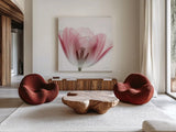 Inside Out III Crop by Elizabeth Urquhart. Shown as extra-large giant wall art in a modern living room. Available as an archival giclee rolled canvas, fine art paper, or poster print. SKU 33348a.