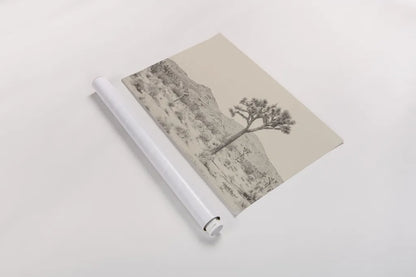 Joshua Tree I Neutral by Elizabeth Urquhart. shown as a rolled paper print. Available as archival giclee rolled canvas, fine art paper, or poster print. SKU 68488i.