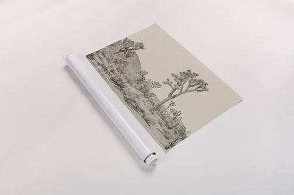 Joshua Tree II Neutral by Elizabeth Urquhart. shown as a rolled paper print. Available as archival giclee rolled canvas, fine art paper, or poster print. SKU 68489i.