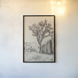 Joshua Tree IV Neutral by Elizabeth Urquhart. shown as a paper print in a black flame. Available as a archival giclee rolled canvas, fine art paper, or poster print. SKU 68491h.