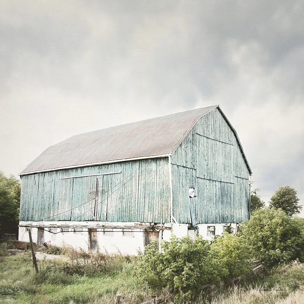 Late Summer Barn I Crop by Elizabeth Urquhart. SKU 30333a. Archival Giclee Fine art print for wall decor.
