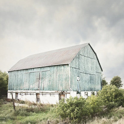 Late Summer Barn I Crop by Elizabeth Urquhart. SKU 30333a. Archival Giclee Fine art print for wall decor.