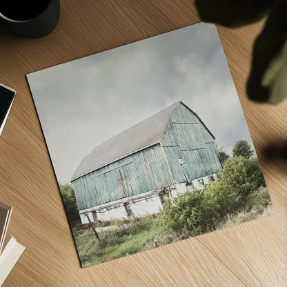 Late Summer Barn I Crop by Elizabeth Urquhart. Shown as a detailed flat fine art print, highlighting archival giclee quality. Available as an archival giclee rolled canvas, fine art paper, or poster print. SKU 30333a.