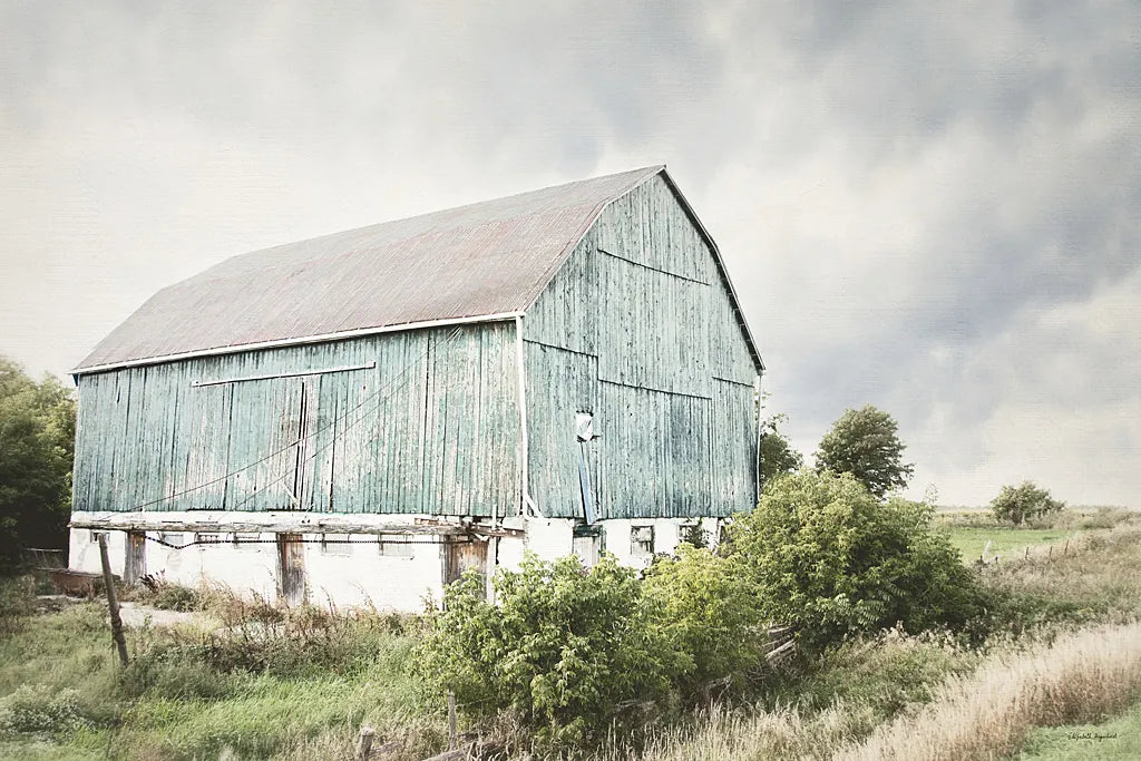 Late Summer Barn I Crop by Elizabeth Urquhart. SKU 30333i. Archival Giclee Fine art print for wall decor.